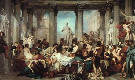 La decadencia romana (Louvre 1847)